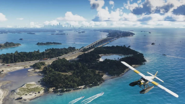 GTA 6 Vice City vue aérienne. Trailer